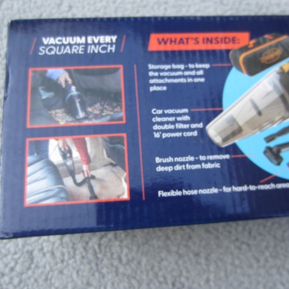 THISWORX TWC-01 106W 12V Handheld Bagless Portable‎ Vacuum Cleaner - Black - Picture 6 of 16